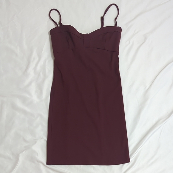 Free People Probably Should Bodycon Dress, Color Brown/Purple Size XS-TP - Picture 4 of 13